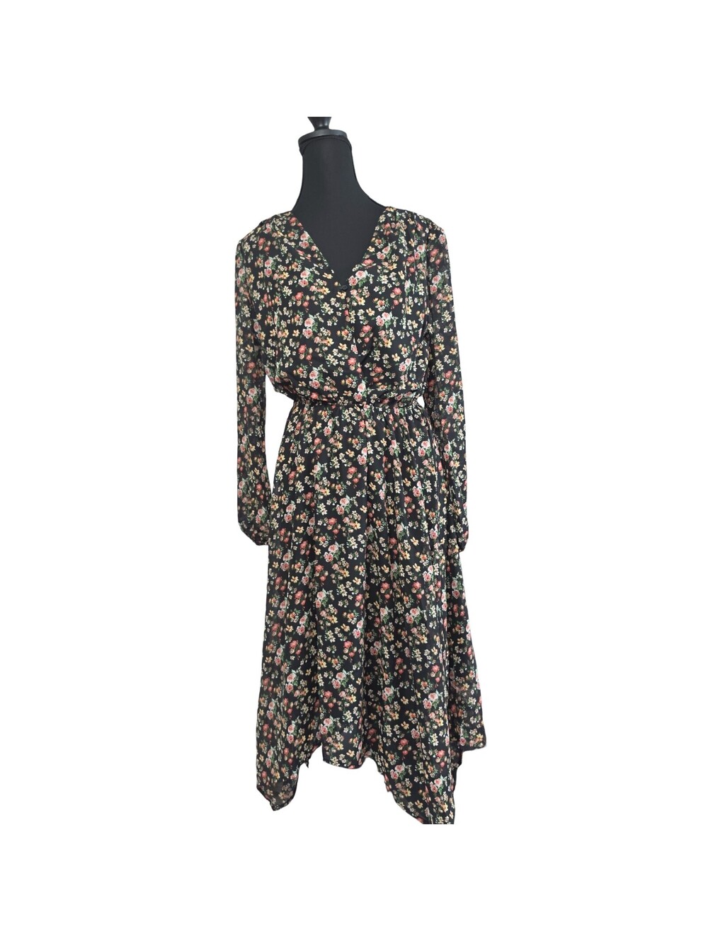 Fraiche by J Mire Highlow Floral Dress Medium, Nwt